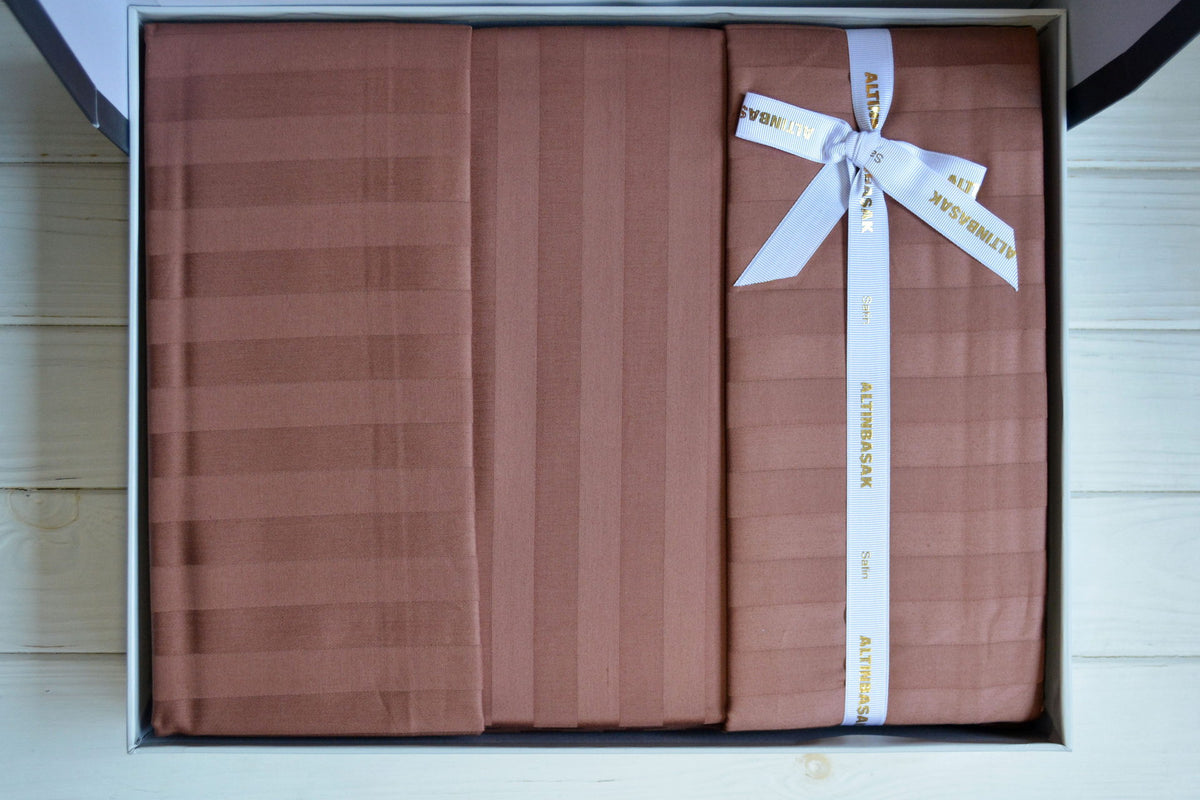Постільна білизна Altinbasak Satin 160 х 220 см Always Cinnamon