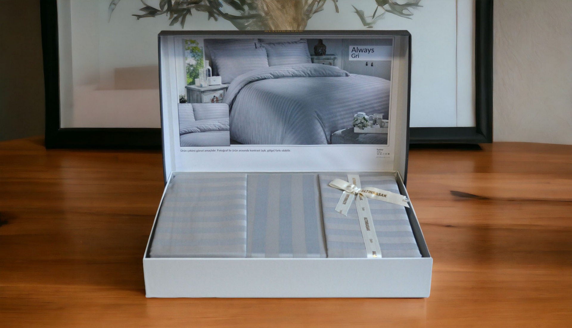Постільна білизна Altinbasak Satin 160 х 220 см Always Gri