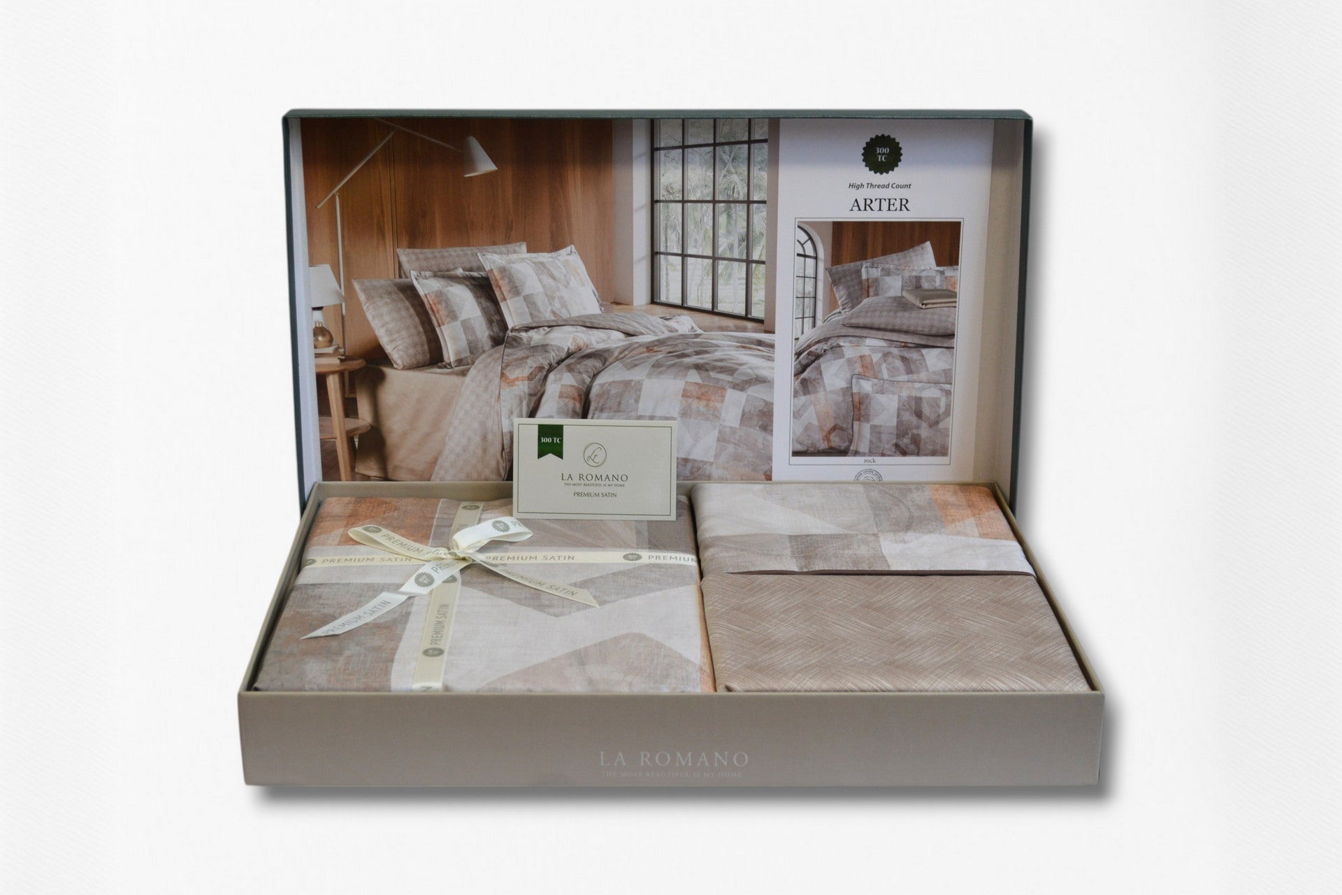 Постільна білизна La Romano Premium Satin 200×220 см Arter Rock