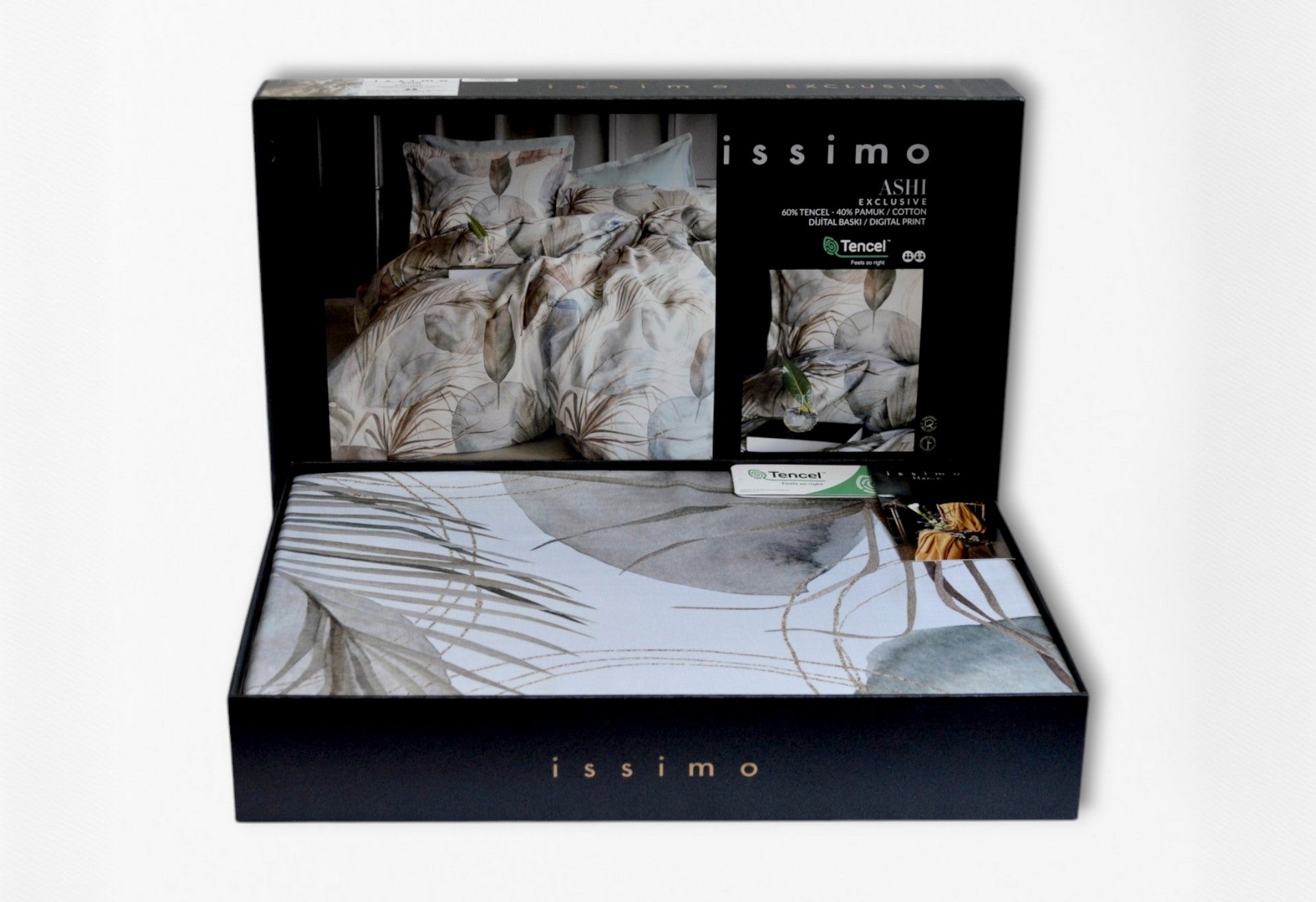 Комплект постільної білизни Issimo Digital Tencel 200х220 см  Ashi