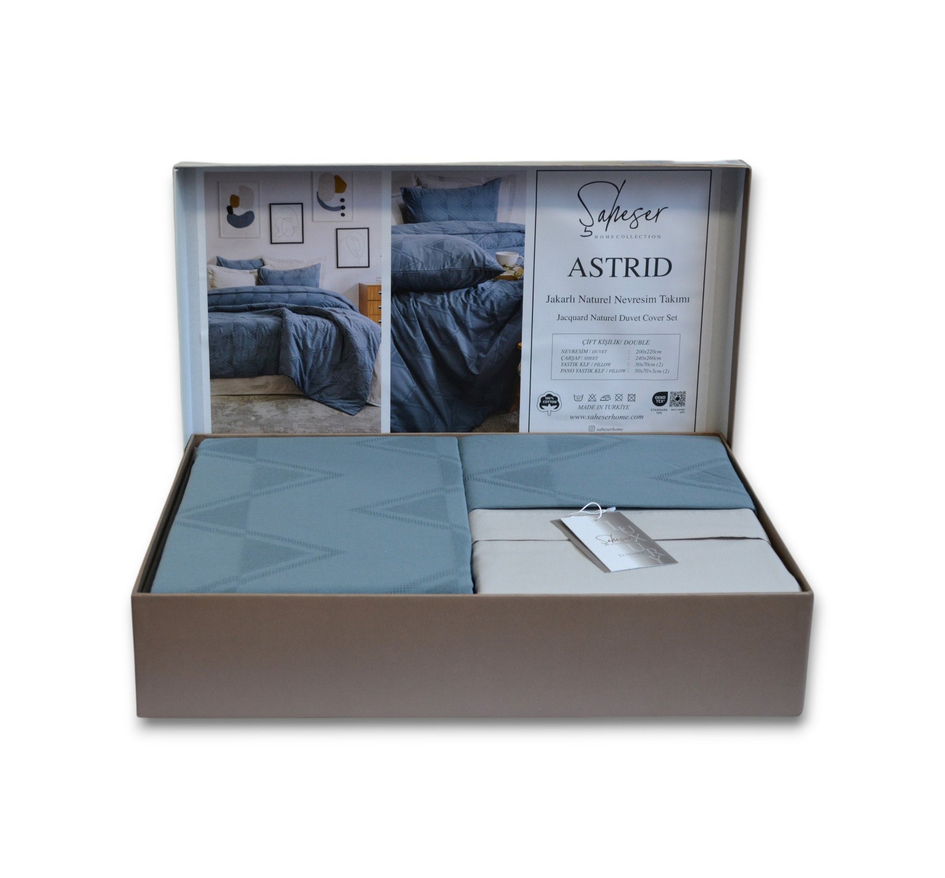 Постільна білизна Saheser Luxury Jacquard 200 х 220 см Astrid
