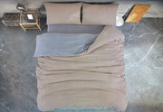 Комплект постільної білизни Bella Home Ranforse 200x220 см Bej-Gri