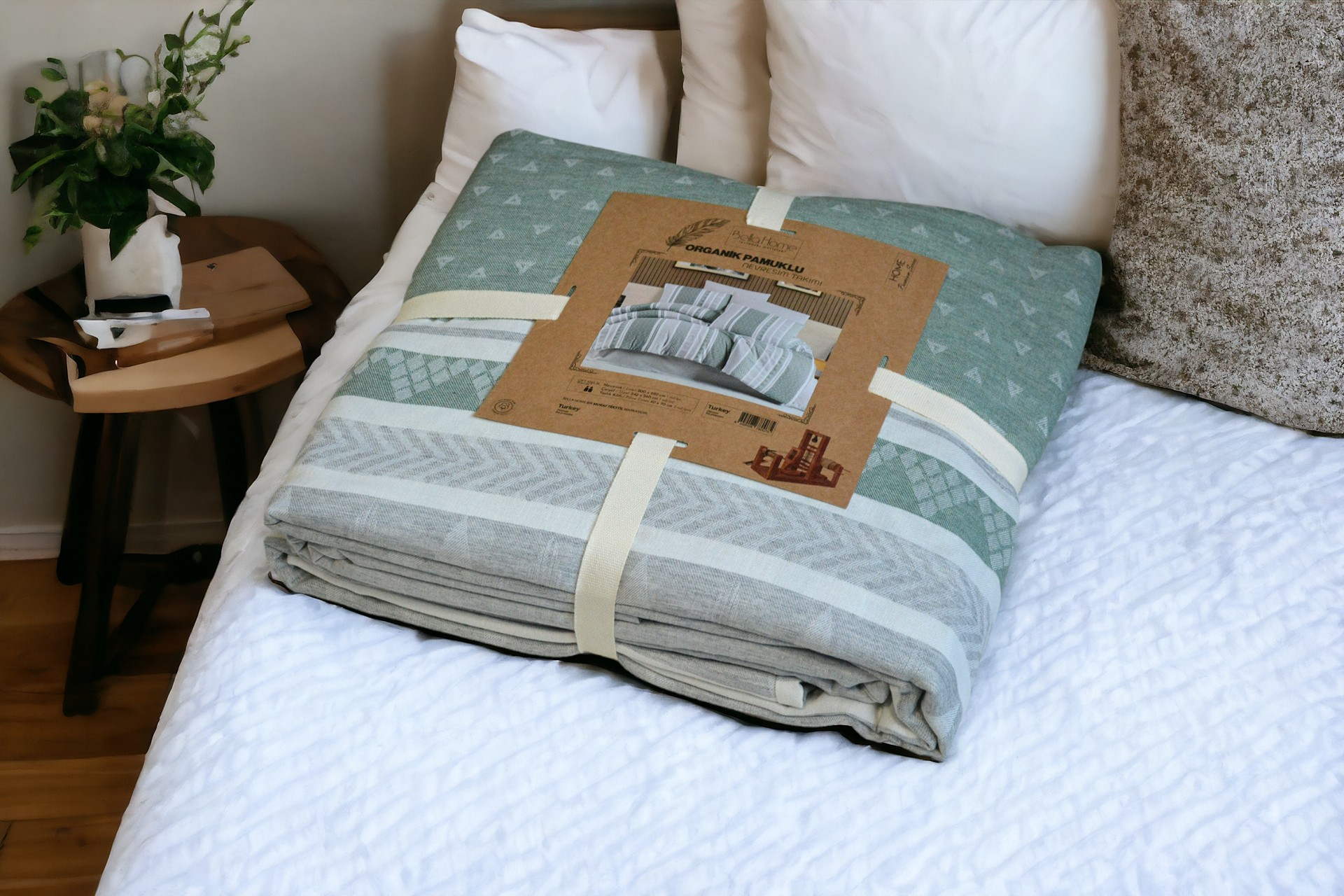 Постільна білизна Bella Home Organik Muslin 200 х 220 см v3