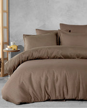 Постільна білизна Bella Home Elite Satin 200х220 Kahve