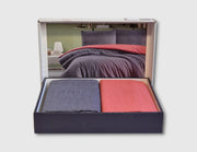 Комплект постільної білизни Bella Home Ranforse 200x220 см Purple-Kirmizi