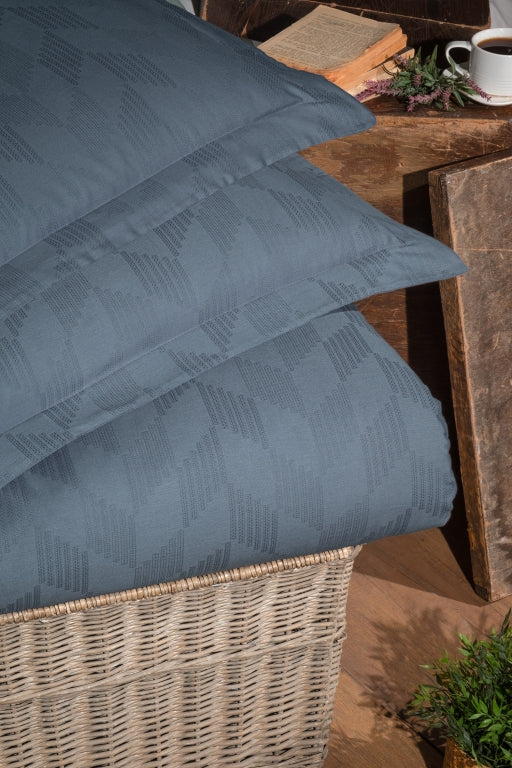 Постільна білизна First Choice Jacquard Satin 200 х 220 см Boris Dark Grey