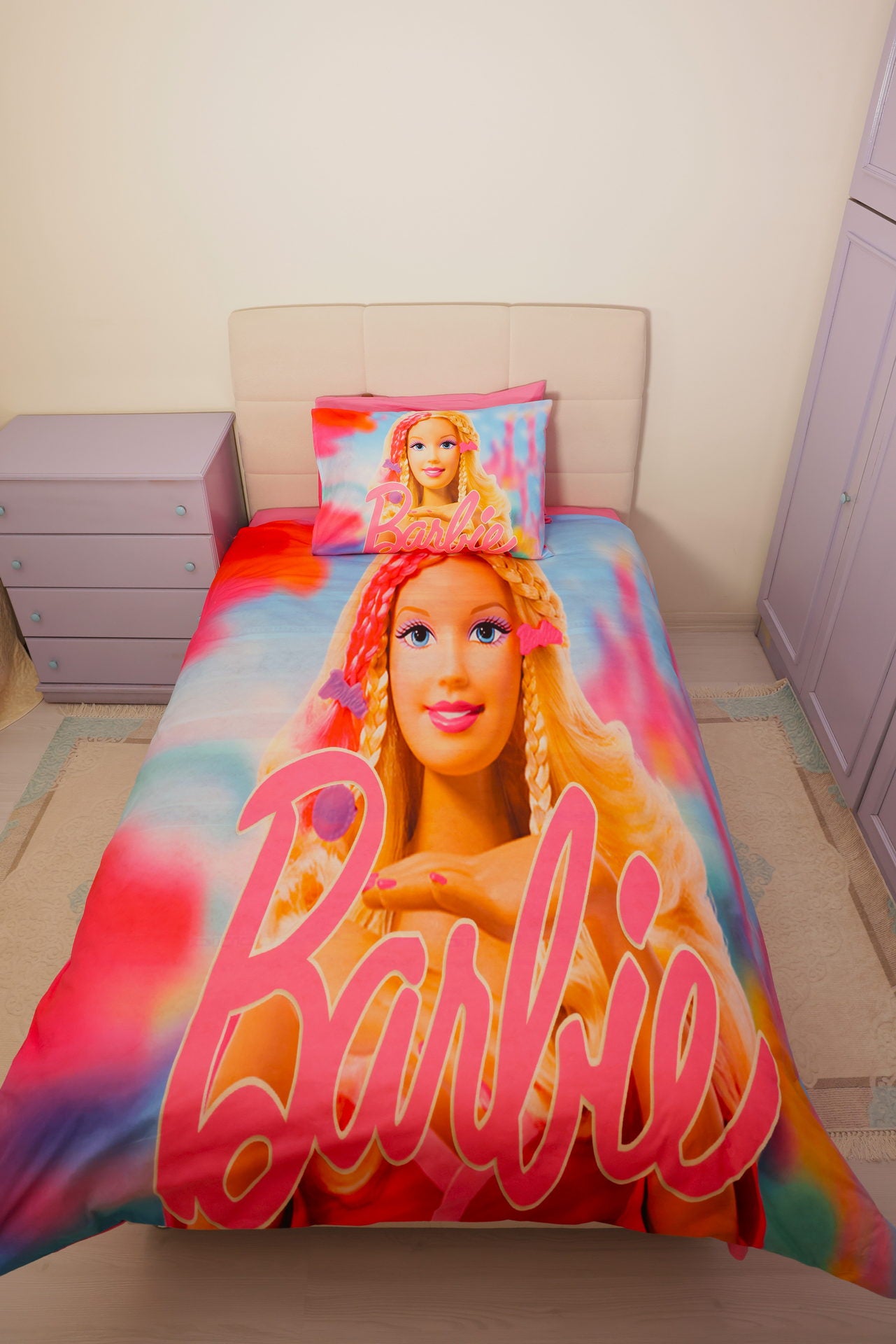 Дитяча постільна білизна Kayra Ranforse 160x220 Barbie Cute