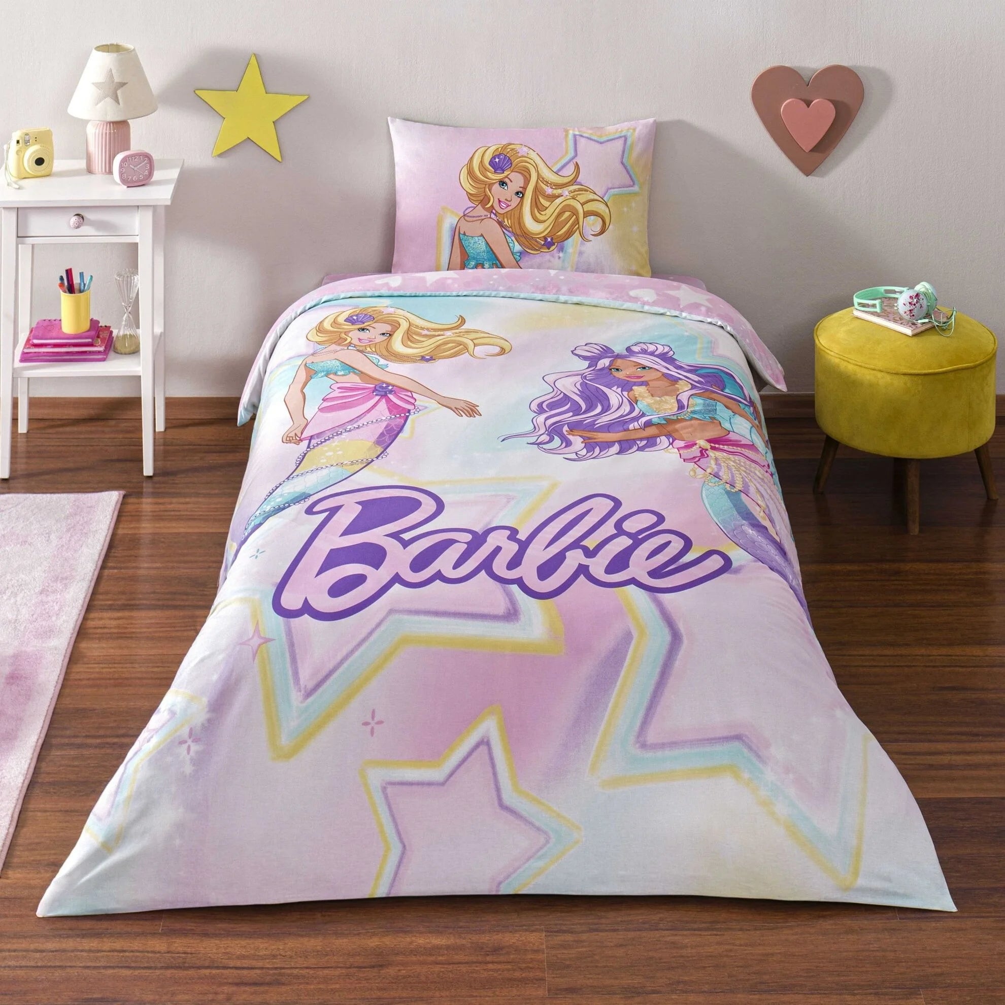 Постільна білизна TAC Disney 160×220 см Barbie Mermaid