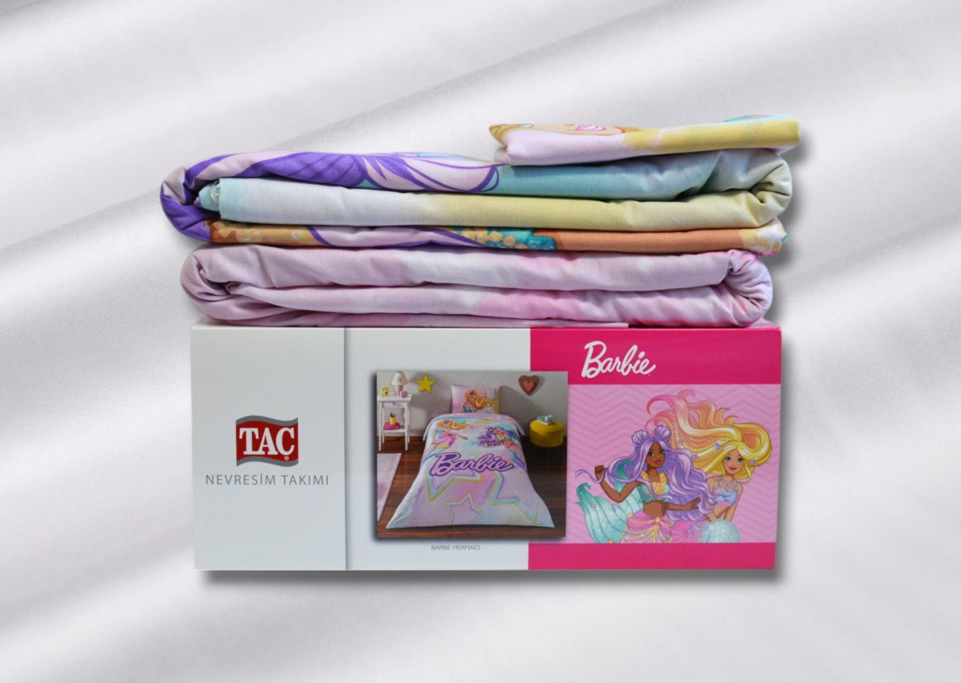Постільна білизна TAC Disney 160×220 см Barbie Mermaid