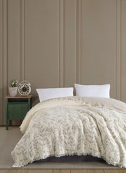Муслінове покривало Charlotte Blossom 230 х 250 см. Beige