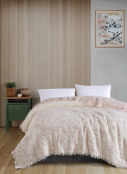 Муслінове покривало Charlotte Blossom 230 х 250 см. Powder