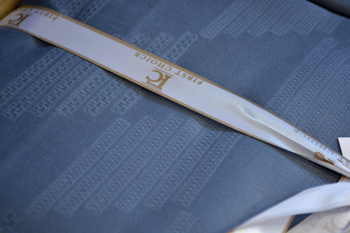 Постільна білизна First Choice Jacquard Satin 200 х 220 см Boris Dark Grey