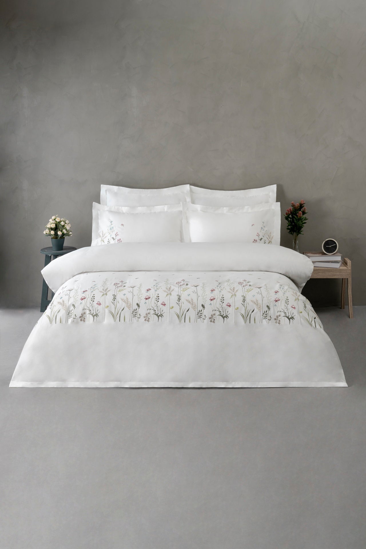 Комплект постільної білизни Dantela Digital Satin 200х220 см Botanik