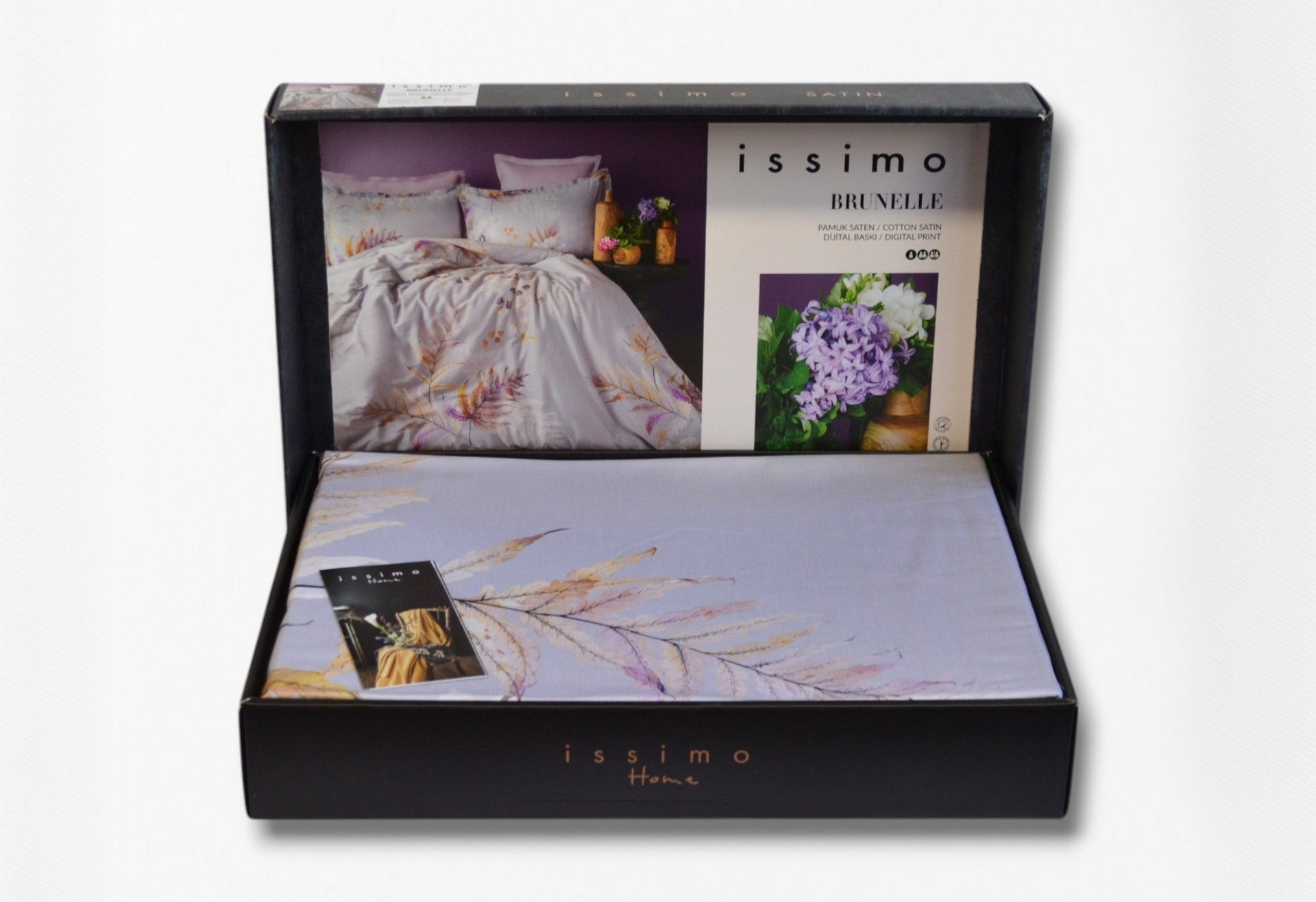Комплект постільної білизни Issimo Digital Satin 200х220 см Brunelle