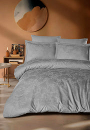 Комплект постільної білизни Saheser Delux Jacquard 300 TC 200х220 см Celesta Gri