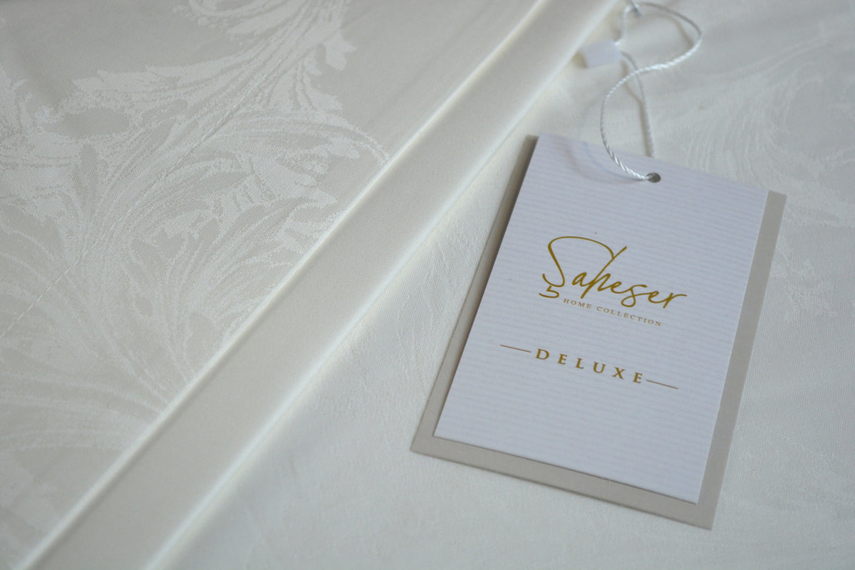 Комплект постільної білизни Saheser Delux Jacquard 300 TC 200х220 см Celesta Krem