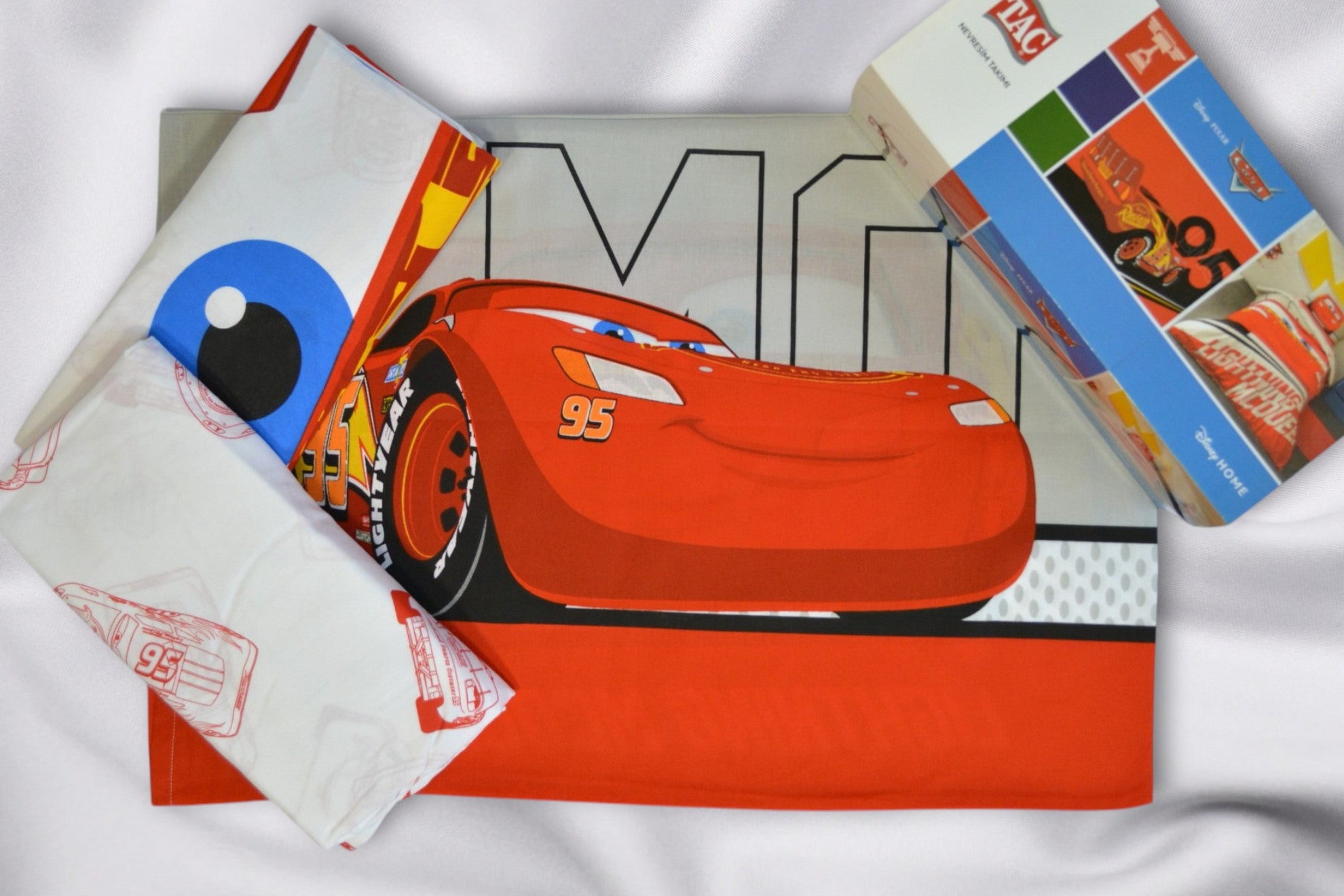 Постільна білизна TAC Disney 160×220 см Cars Lightning