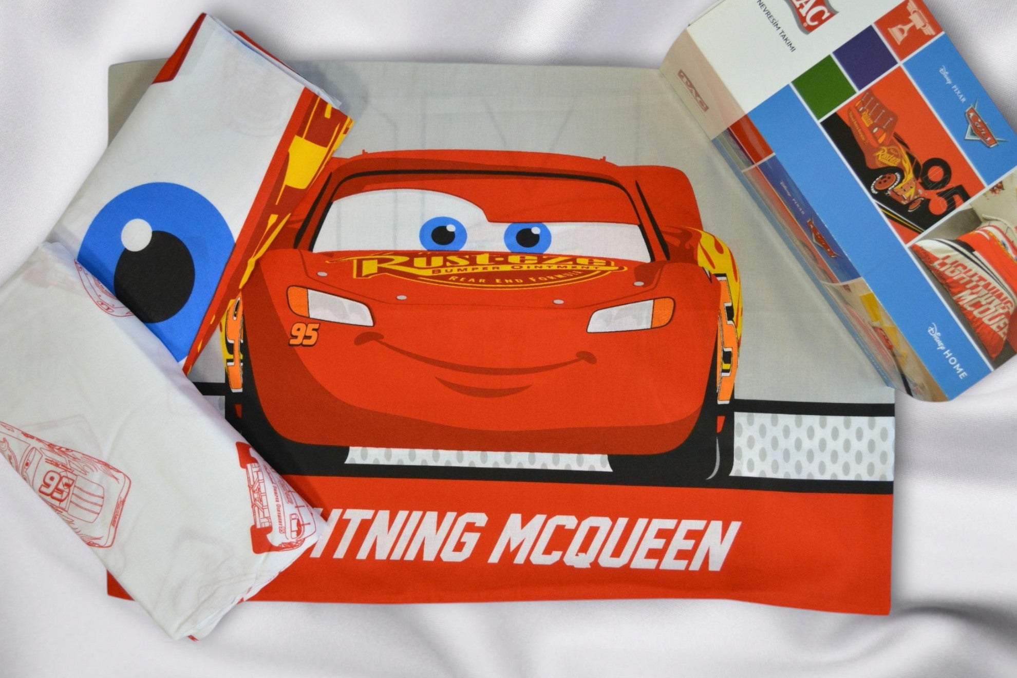 Постільна білизна TAC Disney 160×220 см Cars Lightning