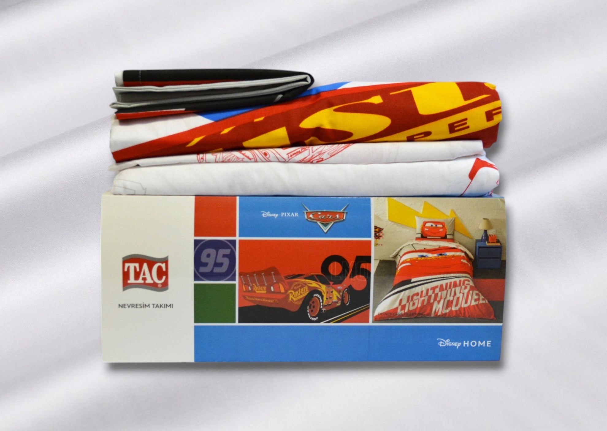 Постільна білизна TAC Disney 160×220 см Cars Lightning