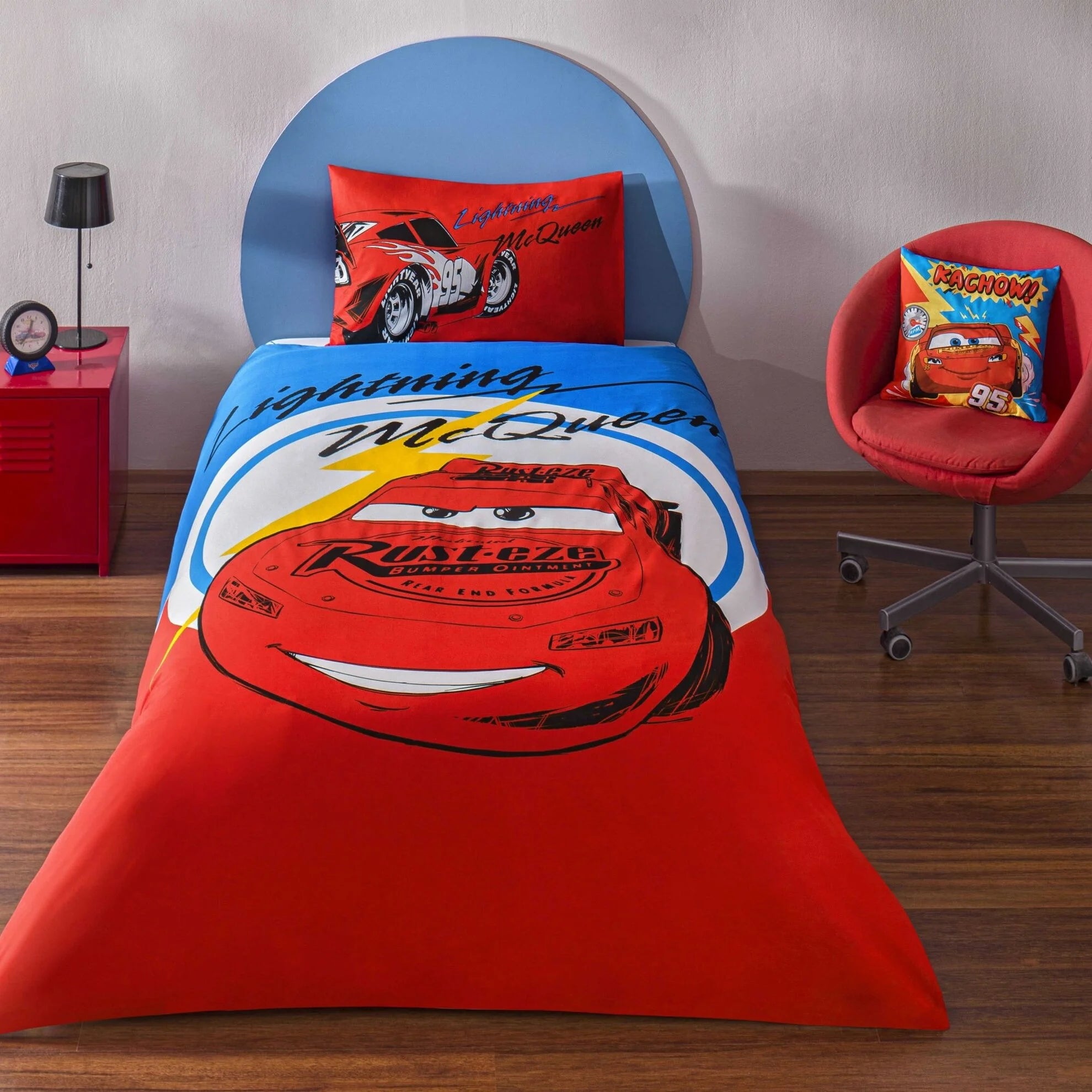 Постільна білизна TAC Disney 160×220 см Cars Mcqueen