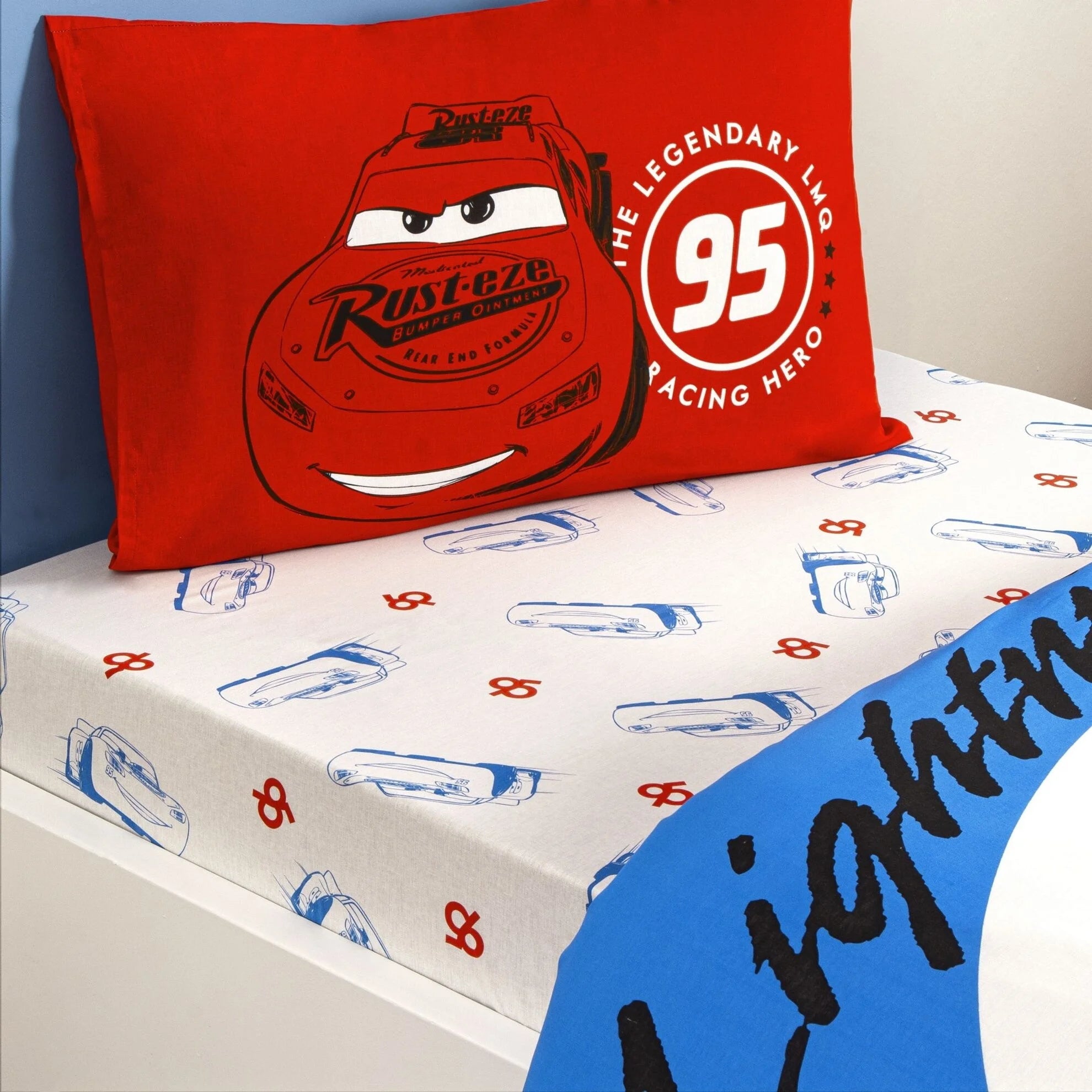 Постільна білизна TAC Disney 160×220 см Cars Mcqueen