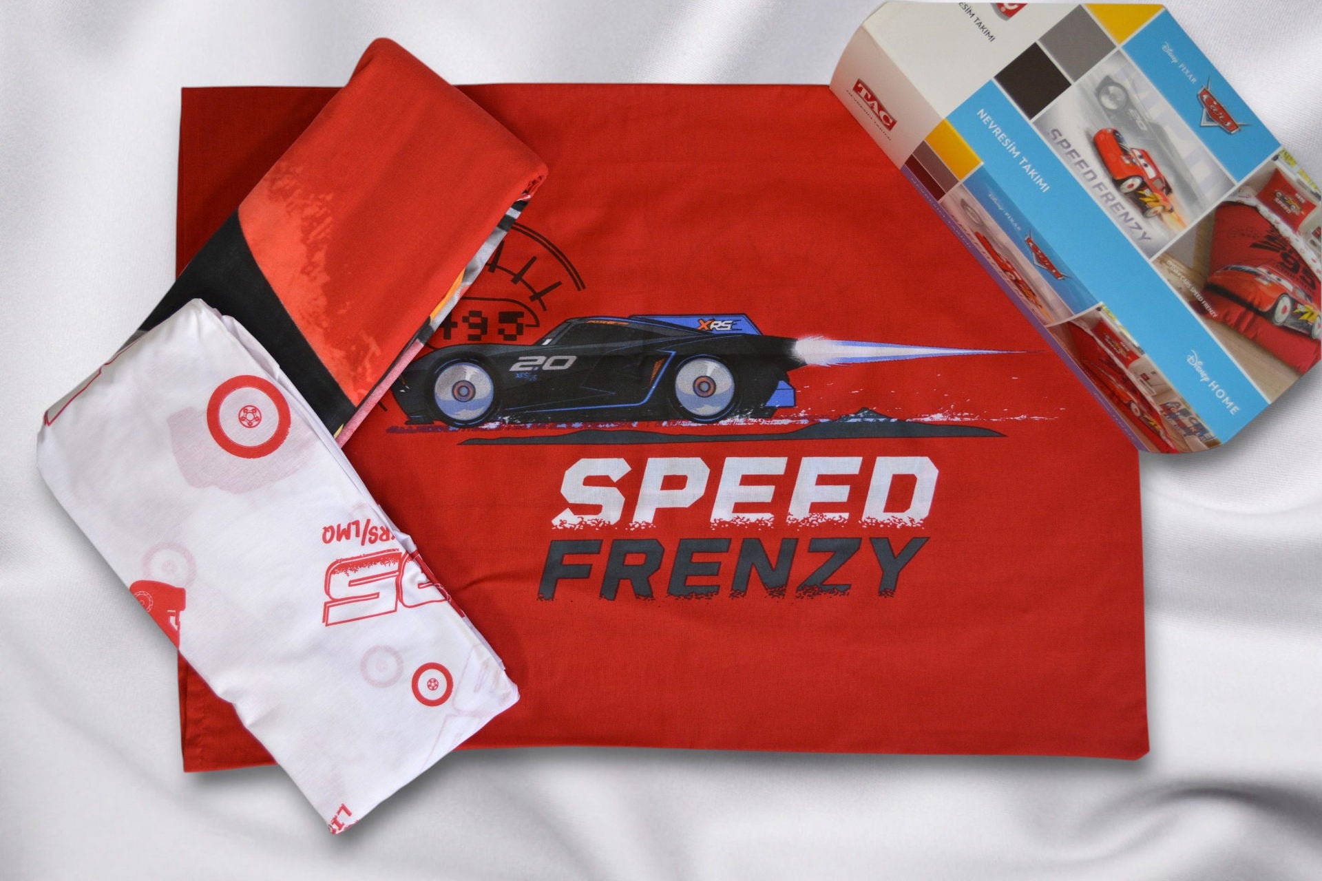 Постільна білизна TAC Disney 160×220 см Cars Speed Frenzy