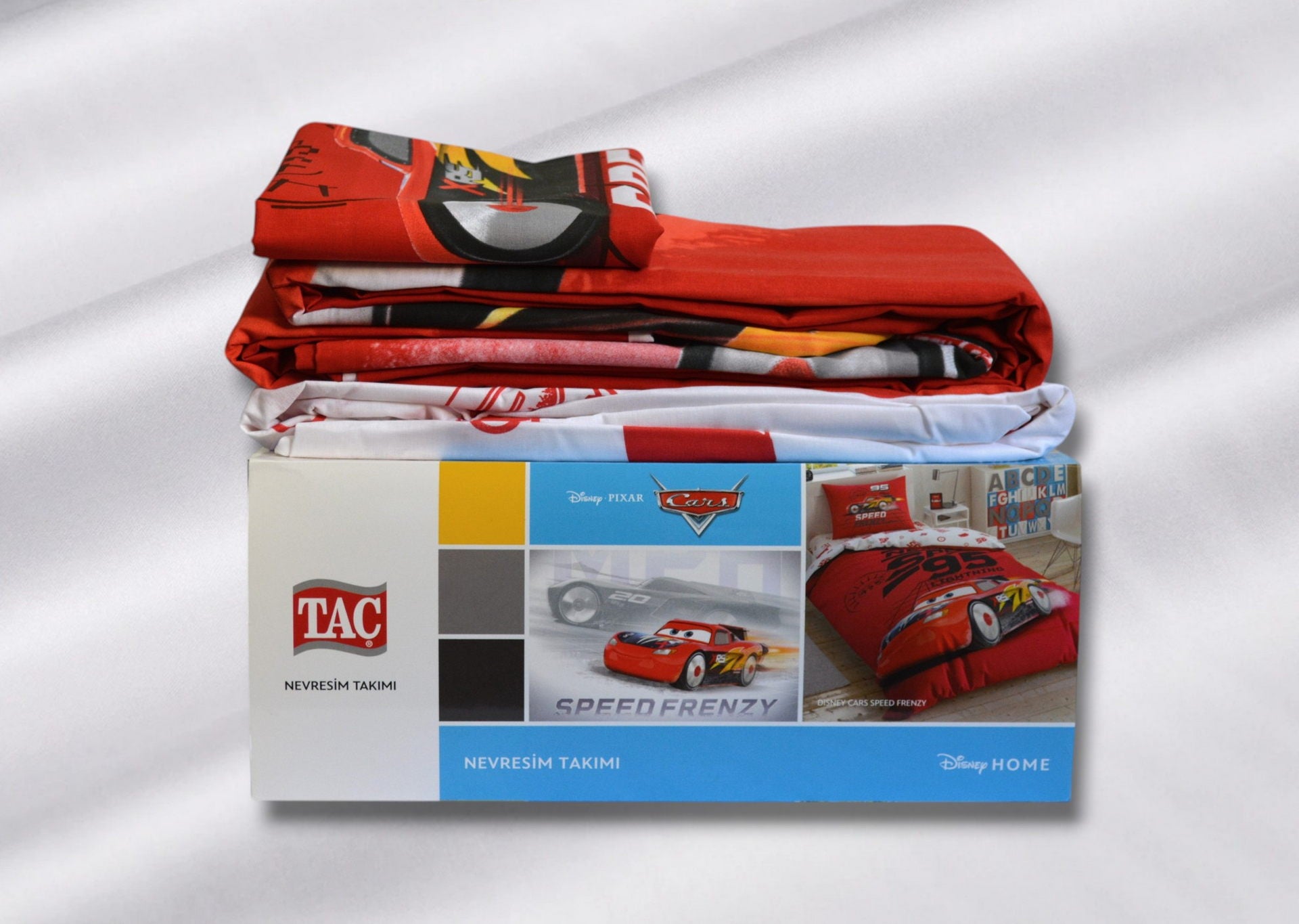 Постільна білизна TAC Disney 160×220 см Cars Speed Frenzy