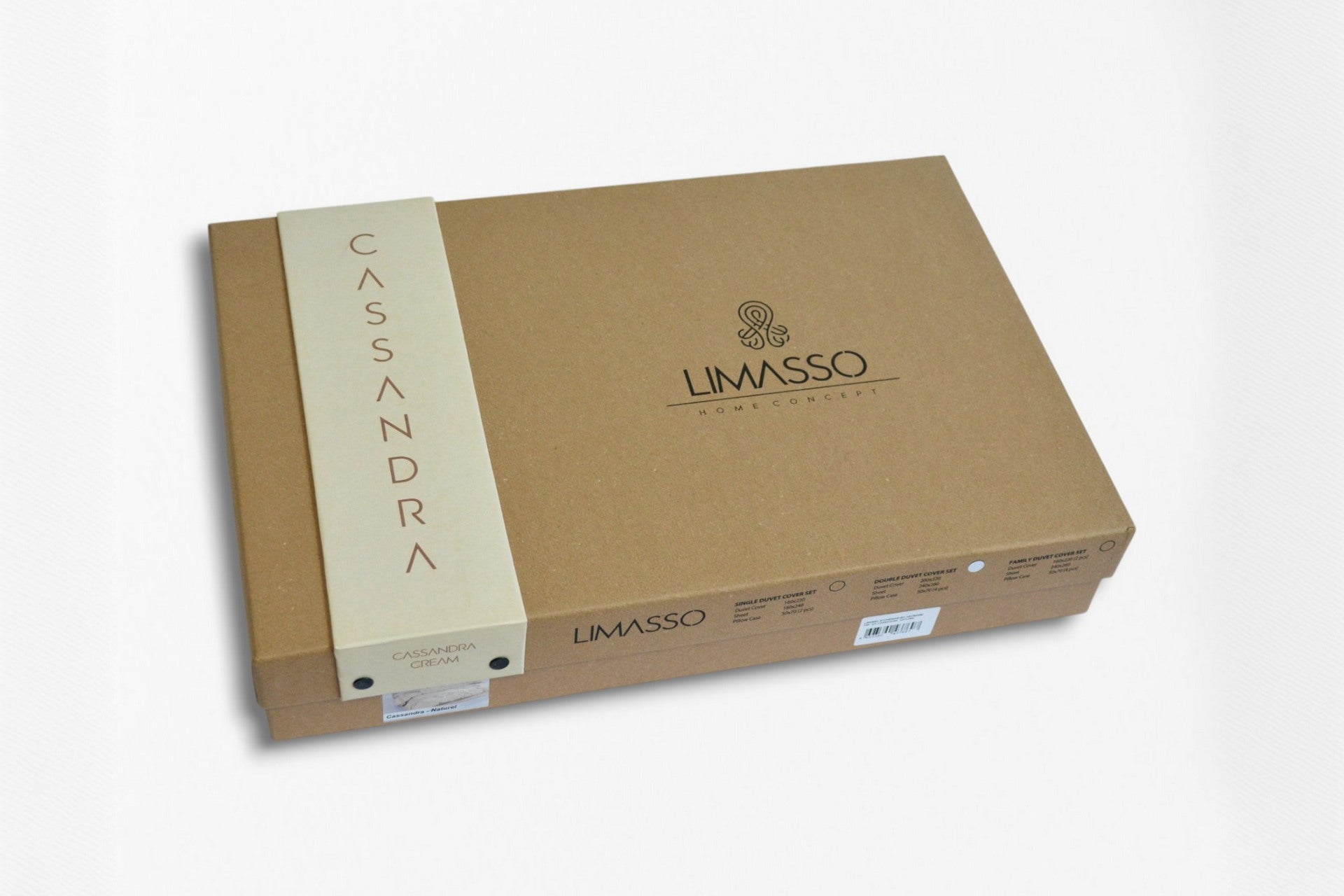 Постільна білизна Limasso Stonewashed Cassandra 200 х 220 см (2 наволочки) Cream