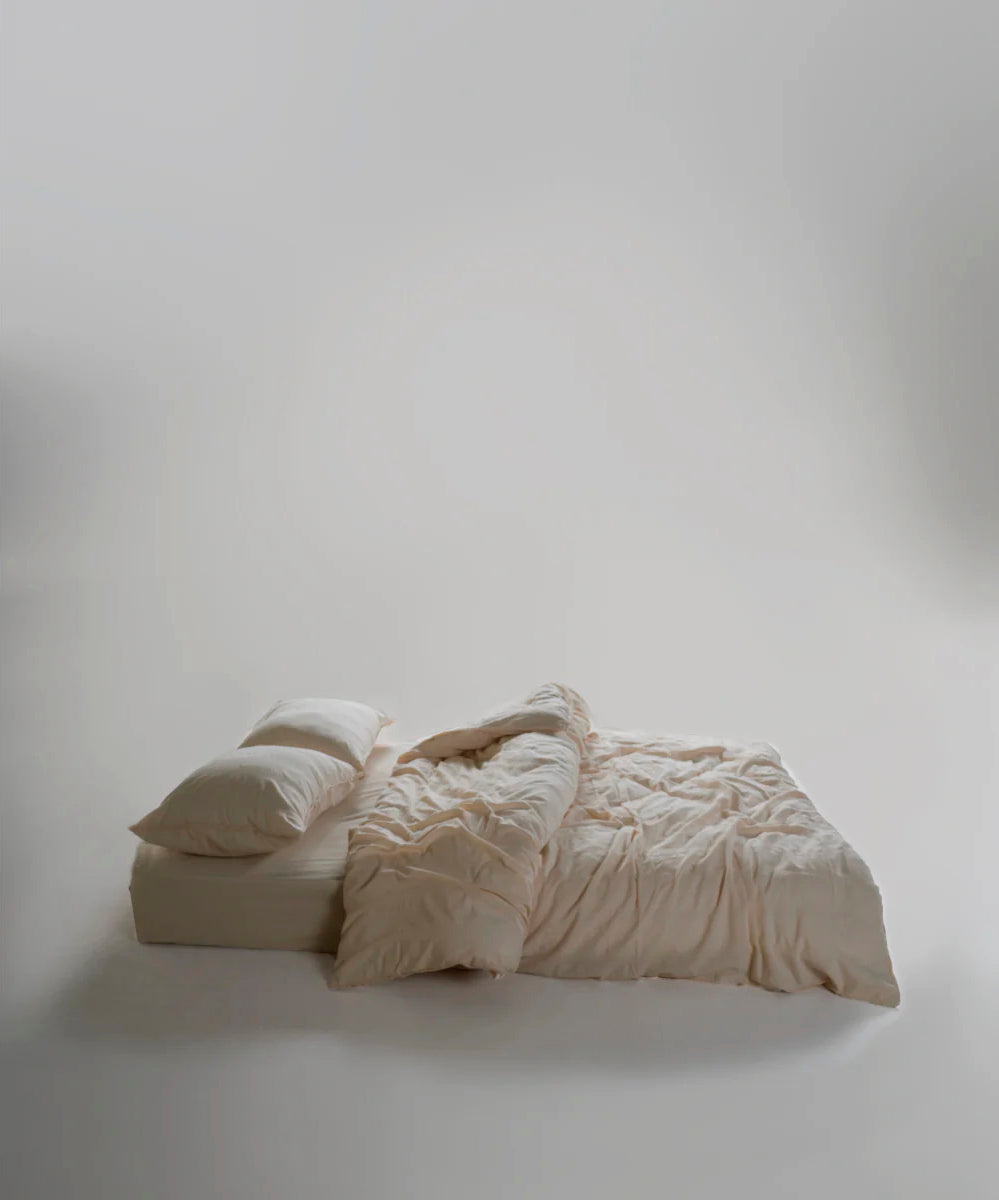 Постільна білизна Limasso Stonewashed Cassandra 200 х 220 см (2 наволочки) Cream
