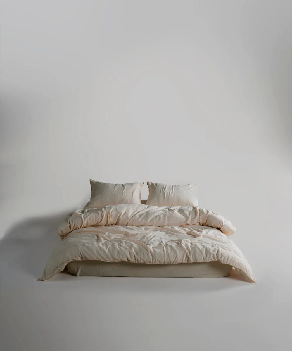 Постільна білизна Limasso Stonewashed Cassandra 200 х 220 см (2 наволочки) Cream