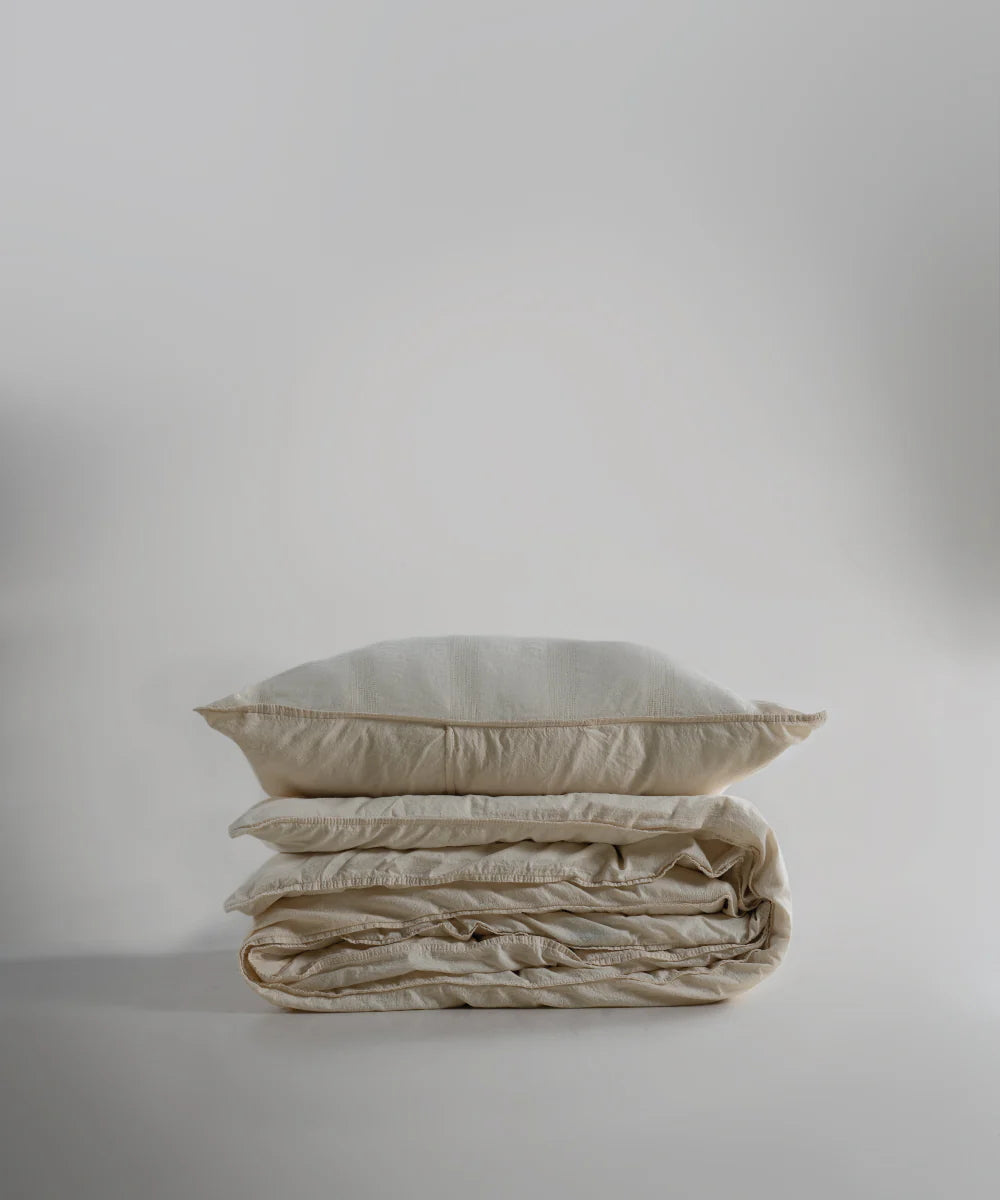 Постільна білизна Limasso Stonewashed Cassandra 200 х 220 см (2 наволочки) Cream