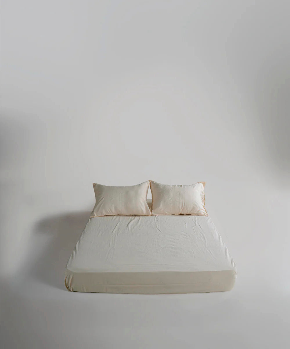 Постільна білизна Limasso Stonewashed Cassandra 200 х 220 см (2 наволочки) Cream
