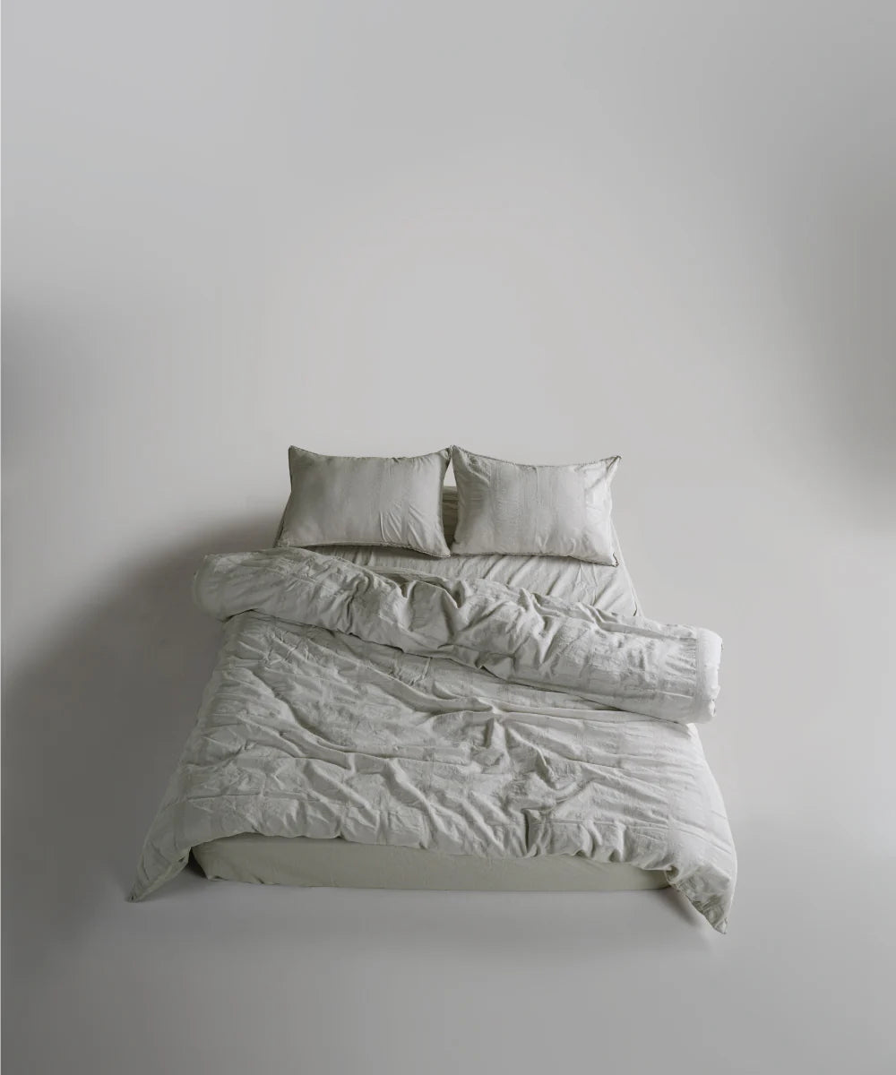 Постільна білизна Limasso Stonewashed Cassandra 200 х 220 см (2 наволочки) Natural Cream