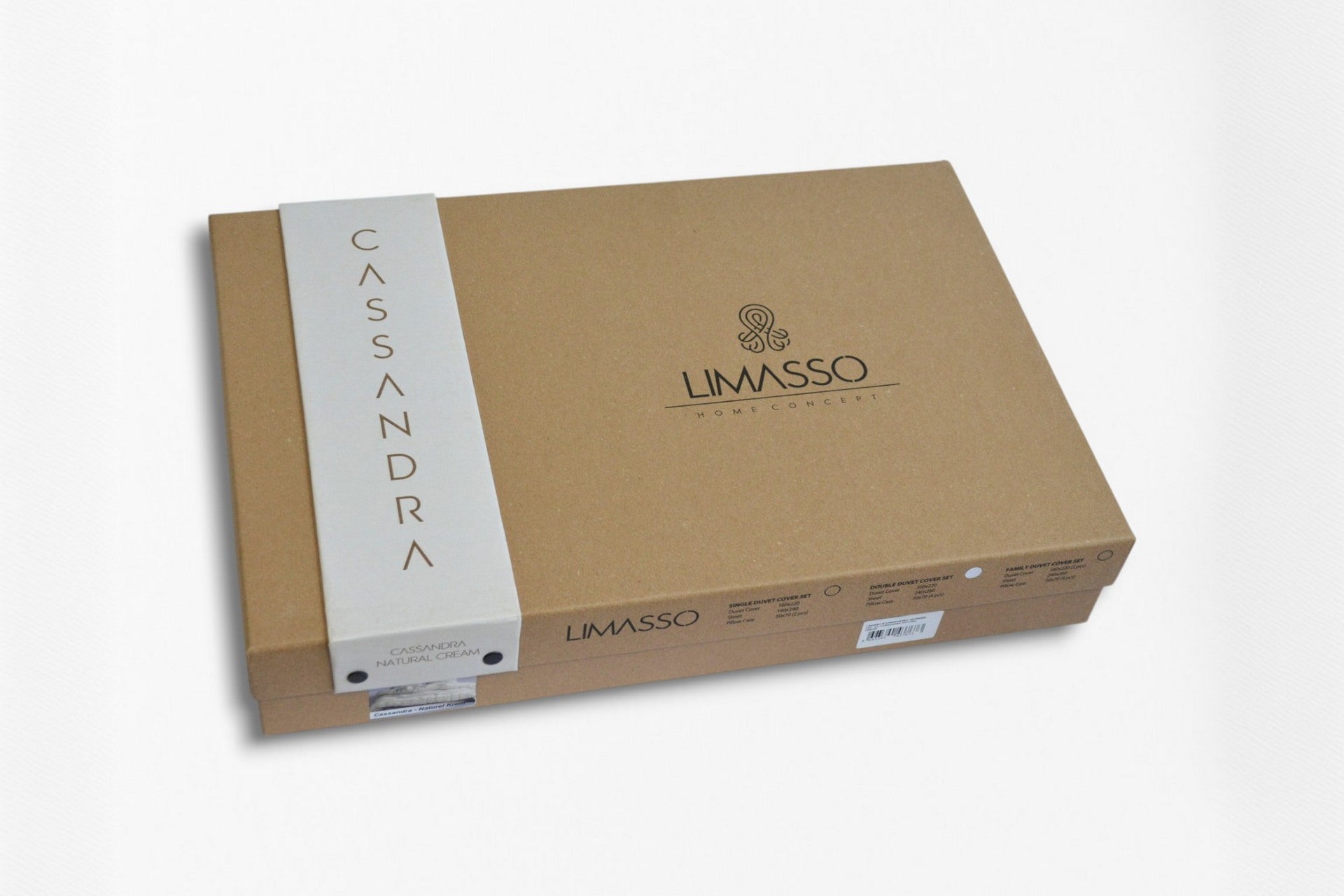 Постільна білизна Limasso Stonewashed Cassandra 200 х 220 см (2 наволочки) Natural Cream