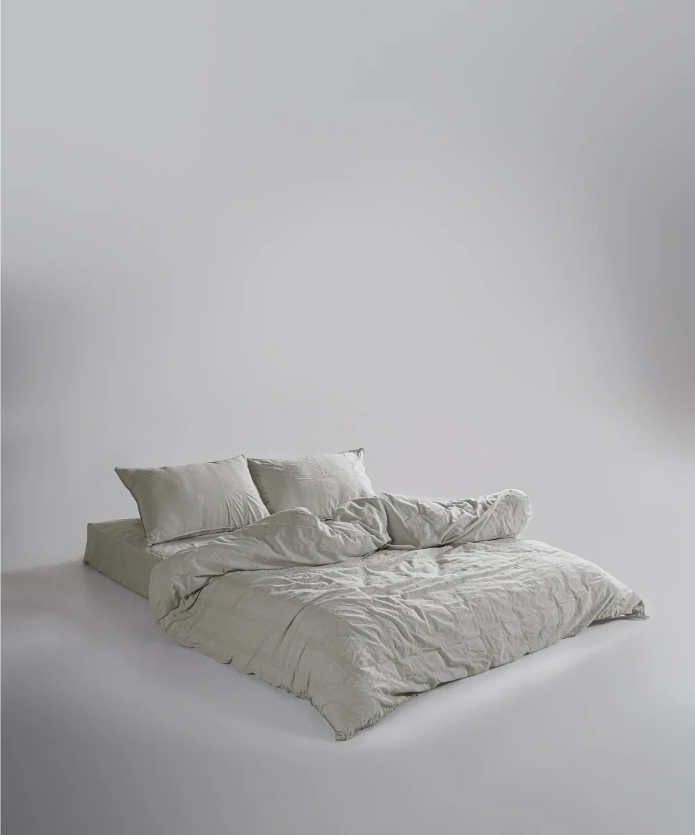 Постільна білизна Limasso Stonewashed Cassandra 200 х 220 см (2 наволочки) Natural Cream