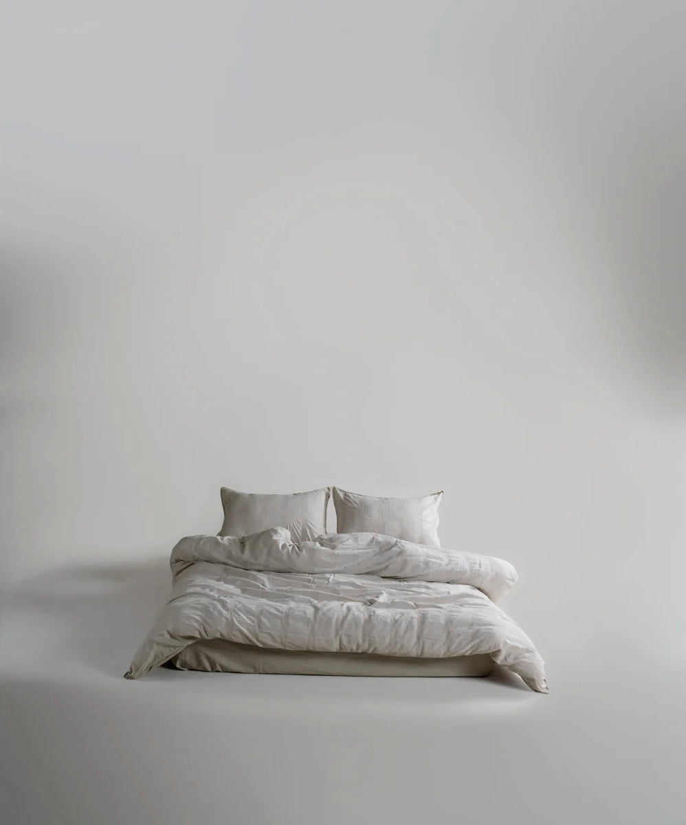 Постільна білизна Limasso Stonewashed Cassandra 200 х 220 см (2 наволочки) Natural Cream