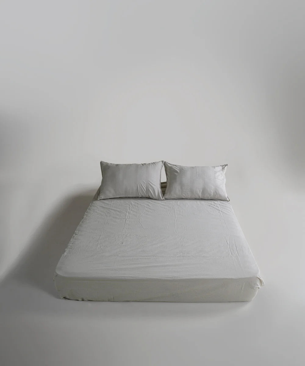 Постільна білизна Limasso Stonewashed Cassandra 200 х 220 см (2 наволочки) Natural Cream