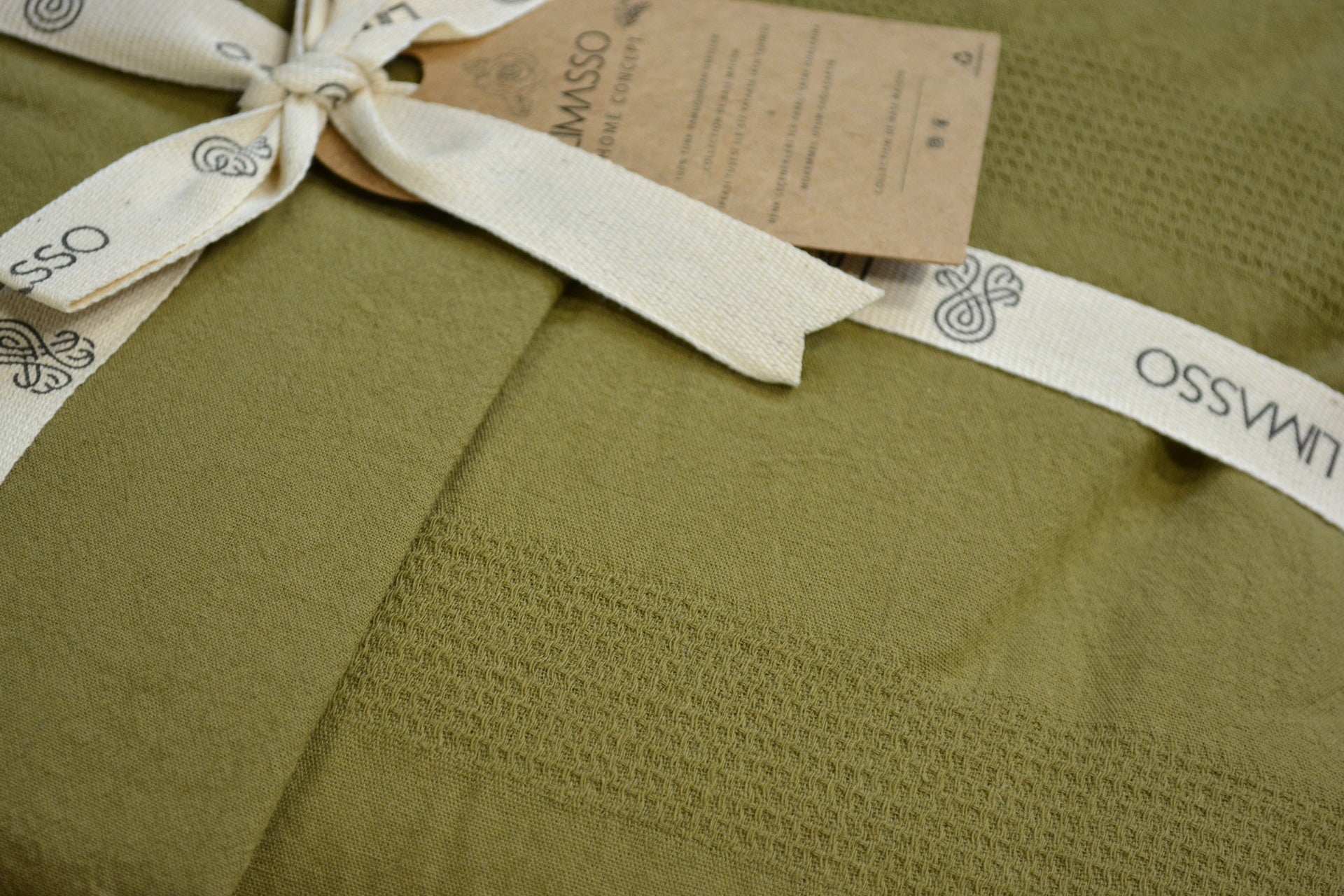 Постільна білизна Limasso Stonewashed Cassandra 200 х 220 см (2 наволочки) Olive