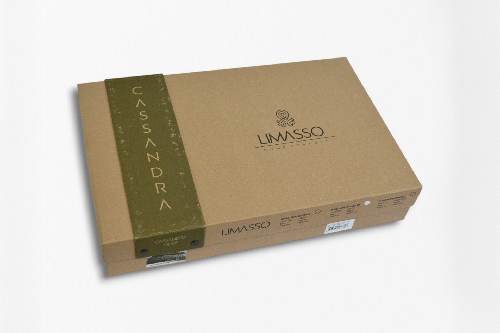 Постільна білизна Limasso Stonewashed Cassandra 200 х 220 см (2 наволочки) Olive