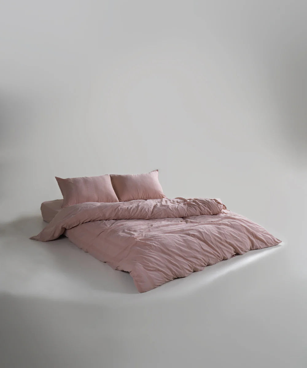 Постільна білизна Limasso Stonewashed Cassandra 200 х 220 см Pale Mavue