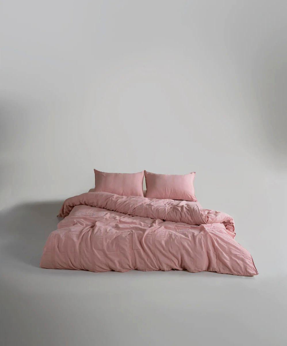 Постільна білизна Limasso Stonewashed Cassandra 200 х 220 см Pale Mavue