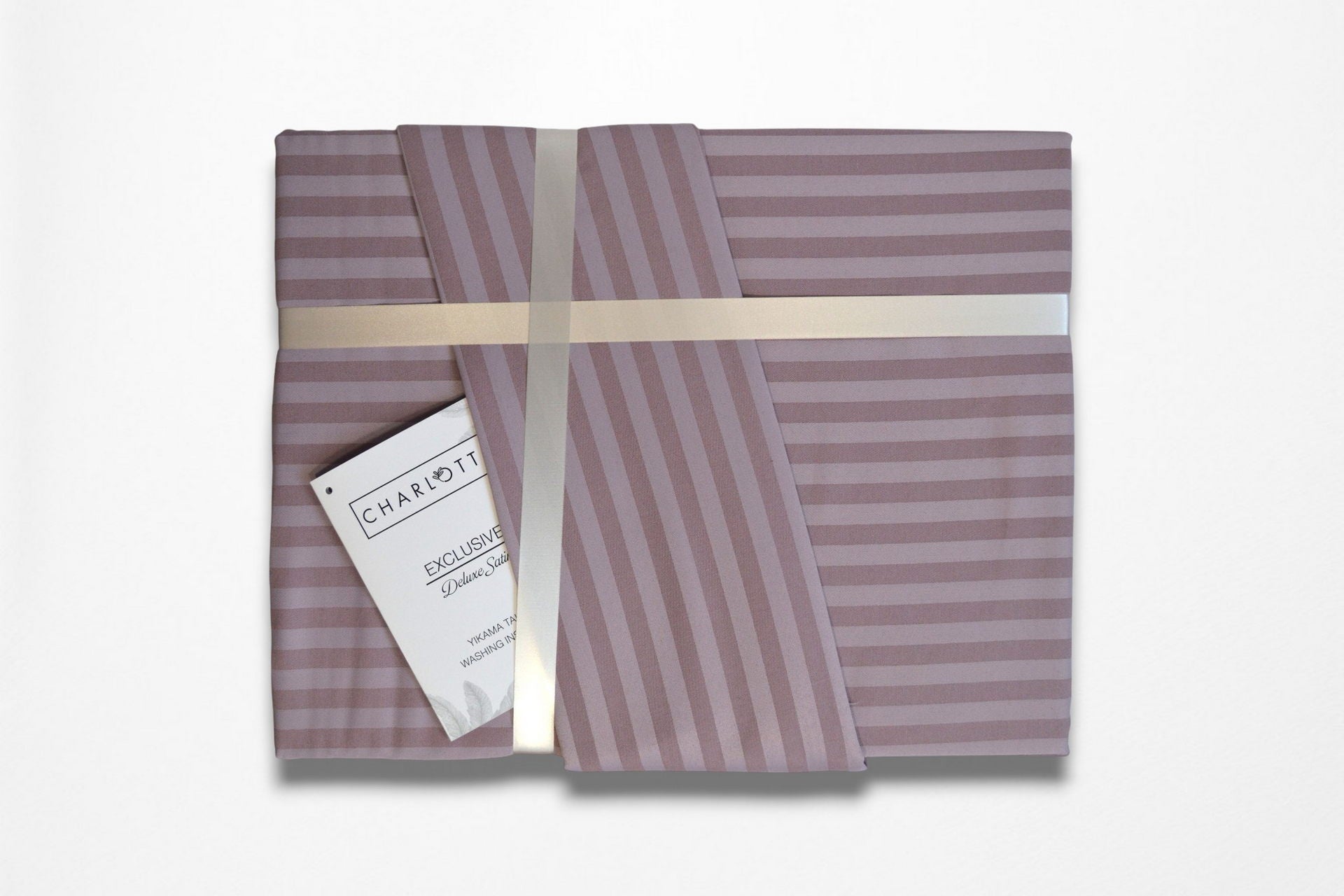Постільна білизна Charlotte Stripe Satin 200х220см, простирадло 180х200+30 см Murdum