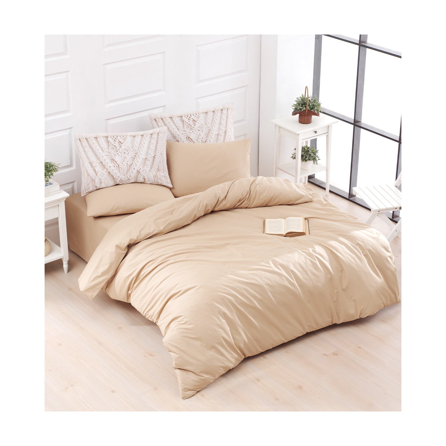 Постільна білизна Charlotte Duz Boya 200x220 см Orjin