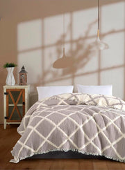 Муслінове покривало Charlotte Exclusive 230 х 250 см. Kahve