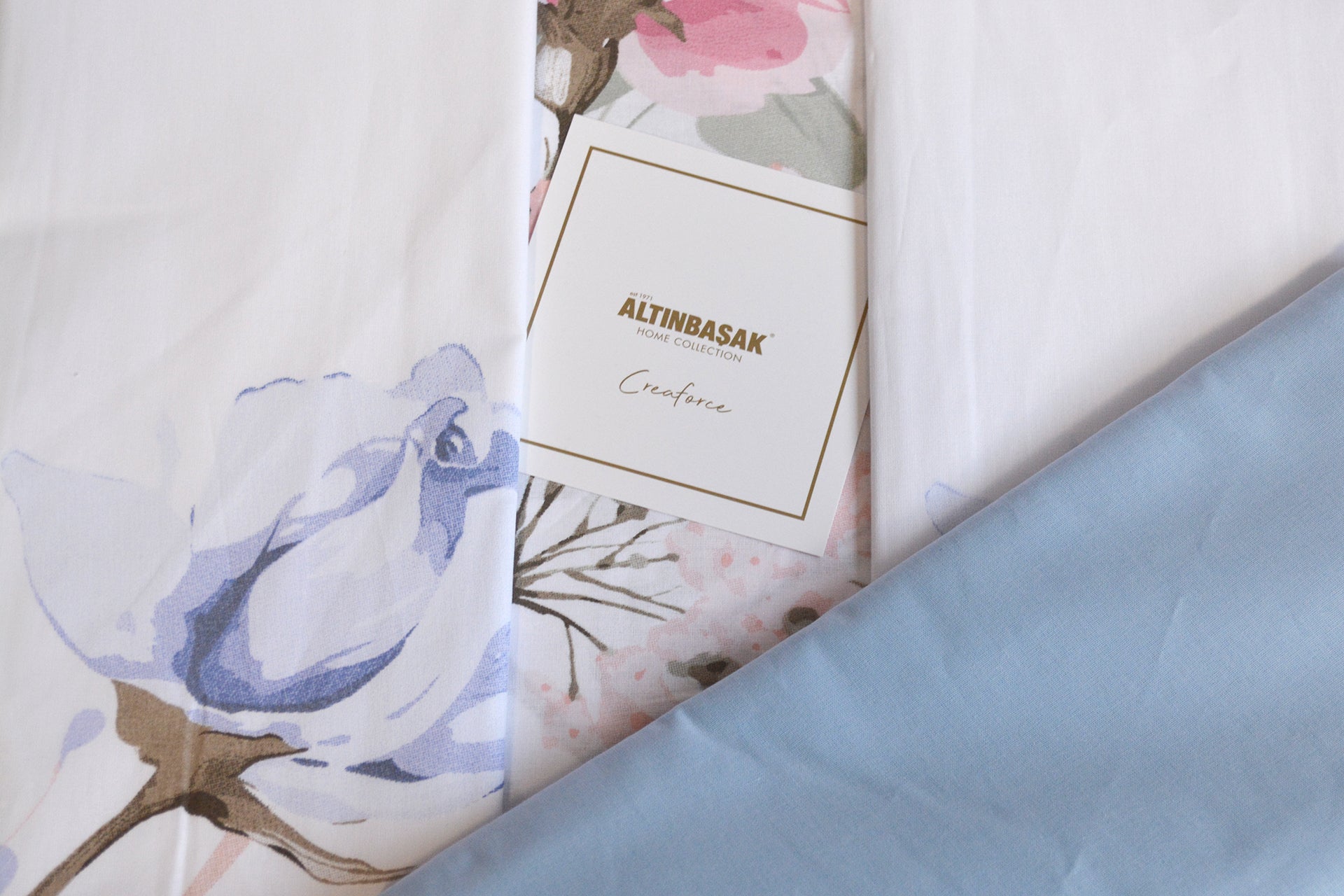 Постільна білизна Altinbasak Ranforse 200 х 220 см Tiffany Sky