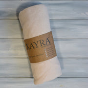 Простирадло Kayra 160 x 200 +25 см махрове на гумці - Ванільний
