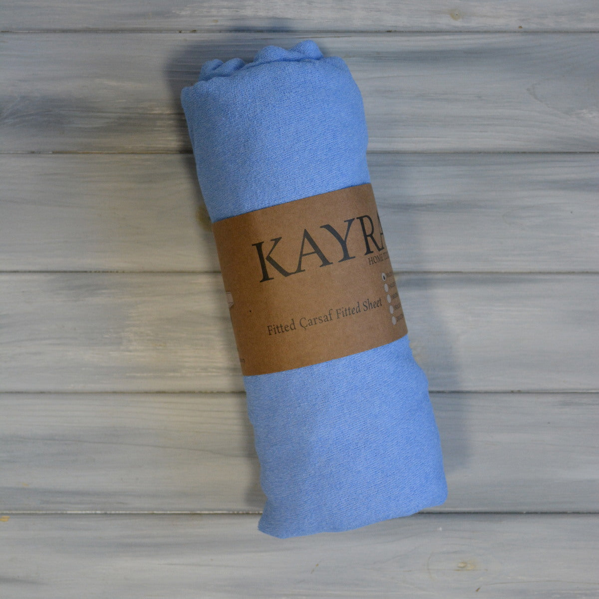 Простирадло Kayra 140 x 200 +25 см махрове на гумці - Синій