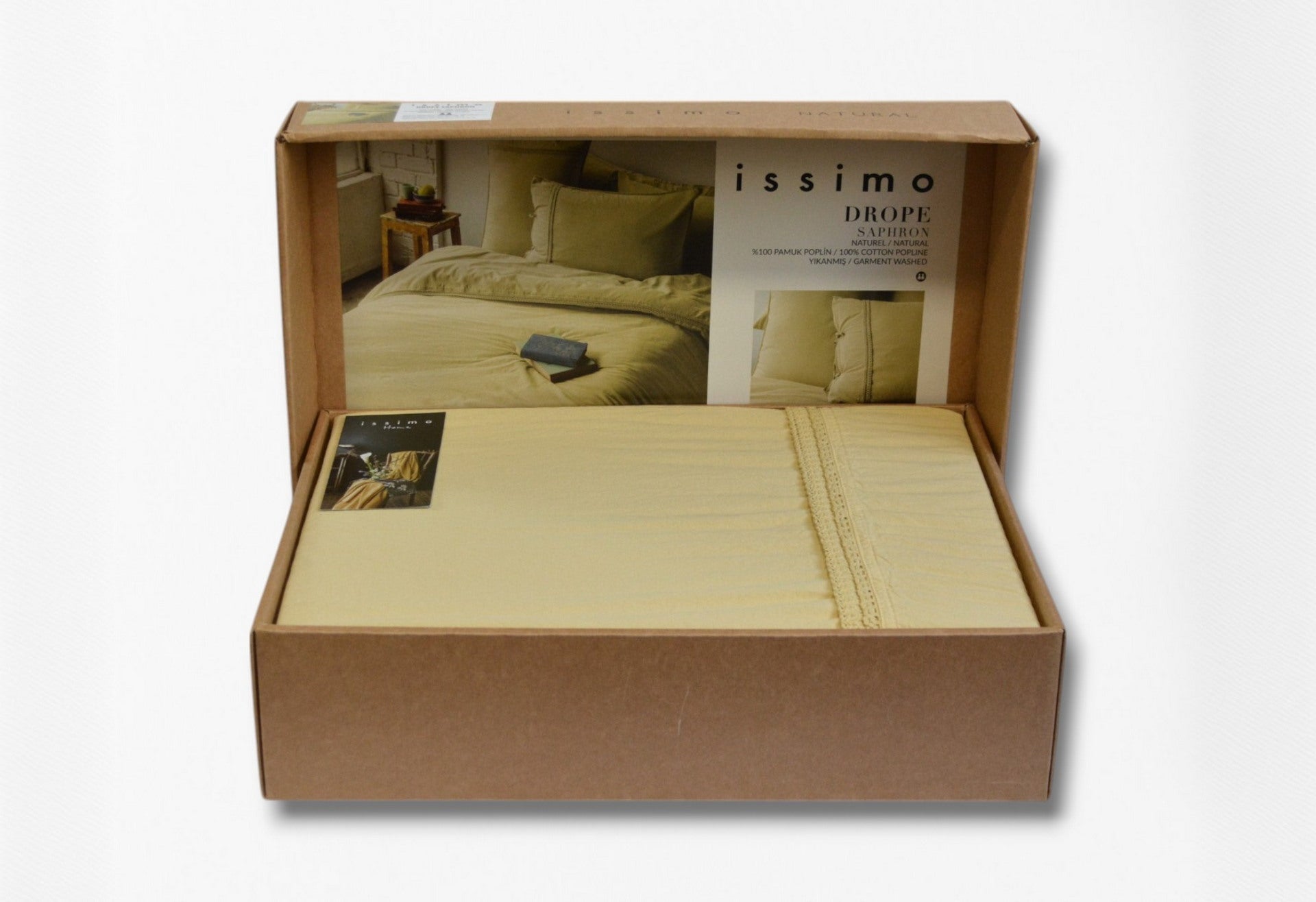 Постільна білизна Issimo Drope Poplin 200 х 220 см Saphron