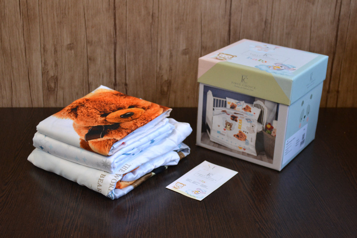 Постільна білизна для новонароджених First Choice Baby Digital Satin 100х150 см. Bear
