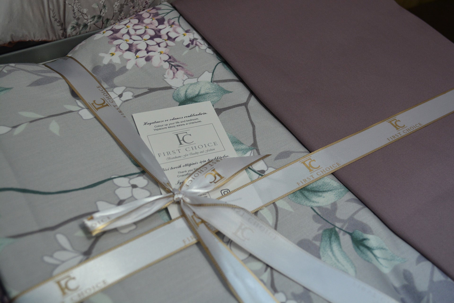 Постільна білизна First Choice Cotton Satin 160х220 Wisteria Lilac